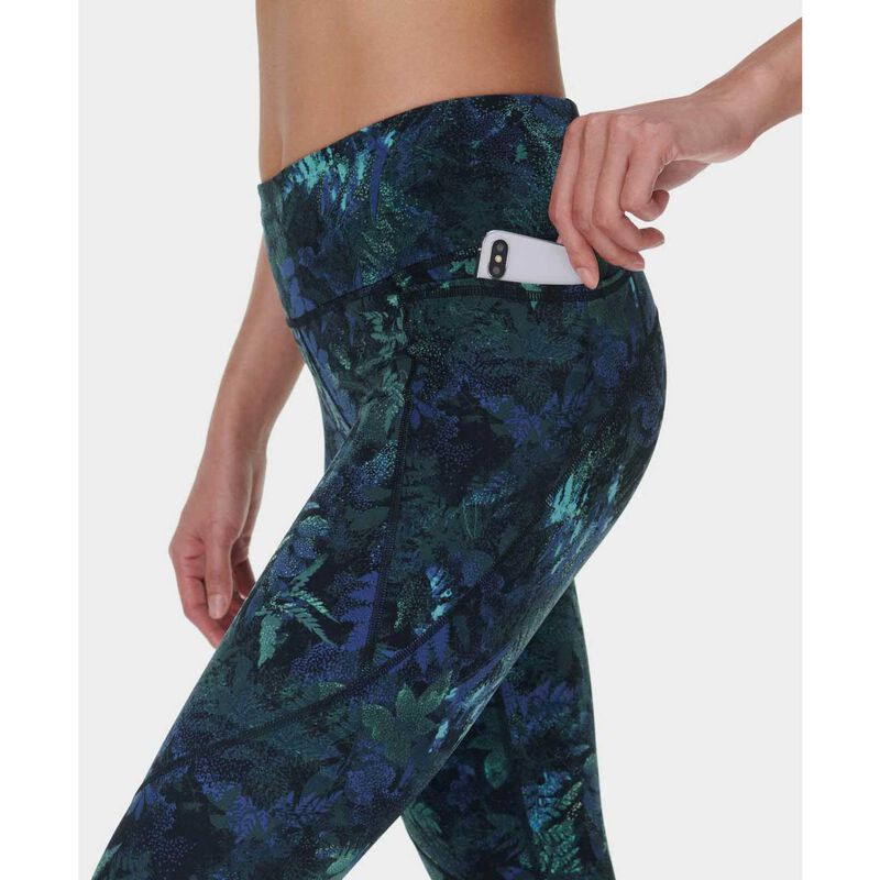 Sweaty Betty Power 7/8 Workout Leggings Green Forest Print image number 2